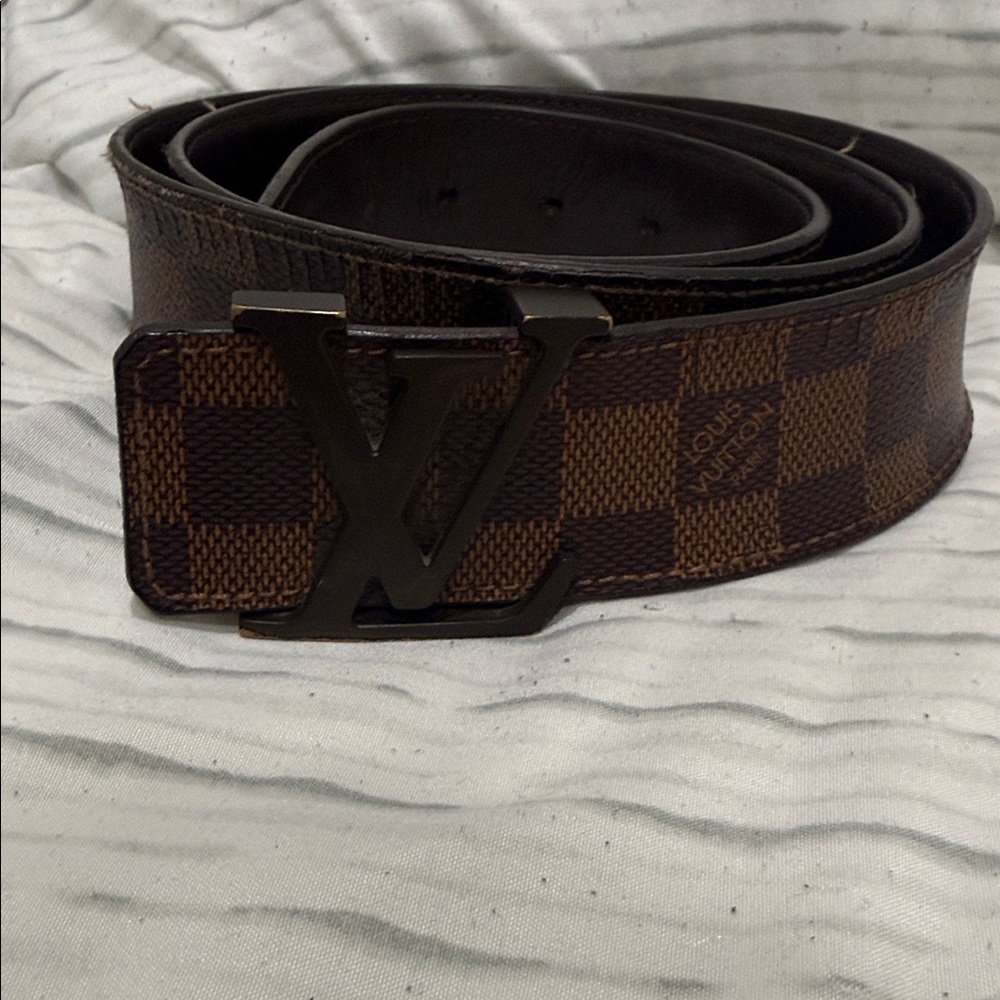Louis Vuitton Brown Checkered Belt Bag